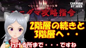 キャラバンストーリーズ【PS4】女性・女の子で強くなりたい配信。雑談しながら日課とエニグマ2階層続き等
