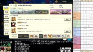PS4版　キャラバンストーリーズ　日課とエニグマ　2022/10/29