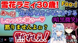 案件配信なのにあまりにもうるさいガヤに悩まされる雪花ラミィ【宝鐘マリン/ホロライブ切り抜き】
