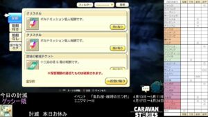 PS4版　キャラバンストーリーズ　日課　2023/04/15