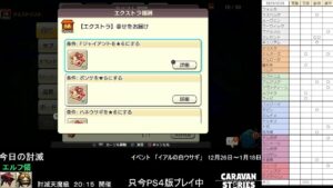 PS4版　キャラバンストーリーズ　日課　2023/12/28