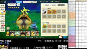 PS4版　キャラバンストーリーズ　日課　2024/1/19