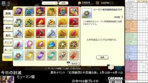 PS4版　キャラバンストーリーズ　日課　2024/3/21